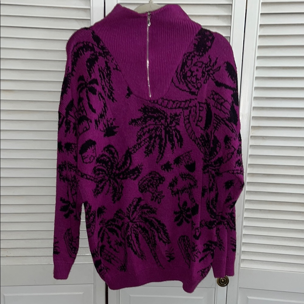 Vintage Esprit Sport drop sleeve 1/4 zip sweater